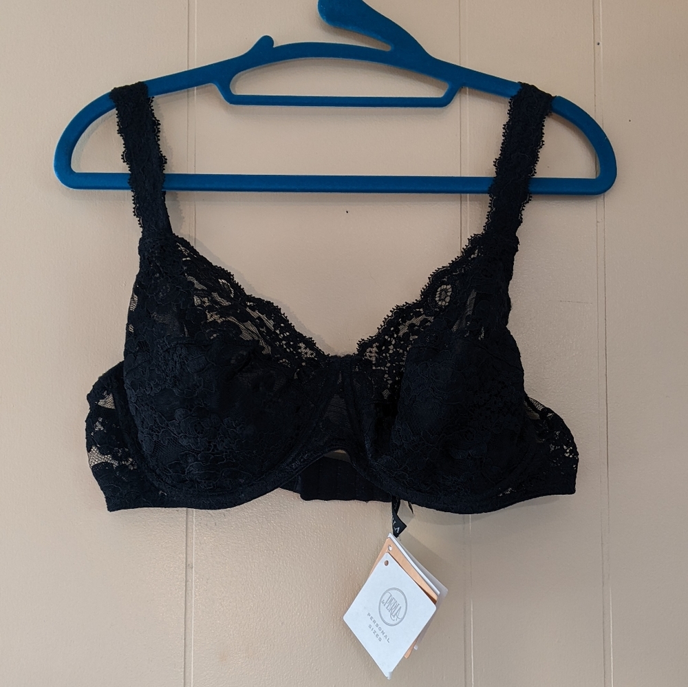 NWT La Perla Sexy Sheer Black Lace Bra 40C